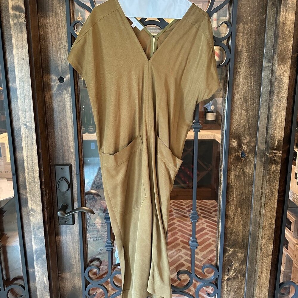 CLC Corey Lynn Calter Green XS caftan dress